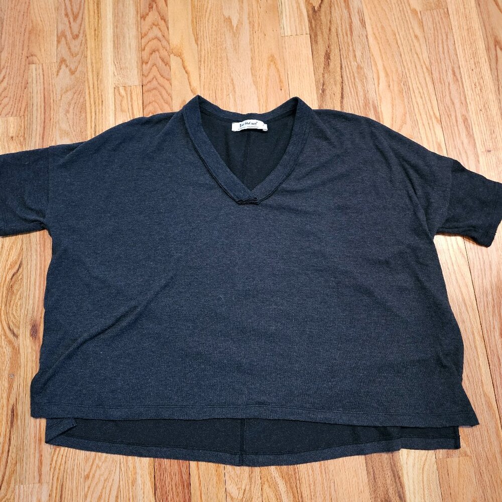 Three Bird Nest Top Cropped Boxy Short Sleeve